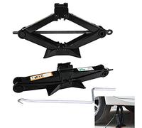 2 Tonne Scissor Jack, Heavy Duty Emergency Car Jack Kit Thickened Steel Scissor Jack Maximum Height is 385mm, Portable Emergency Car Scissor Jack with Handle for Cars and Sports Utility Vehicles