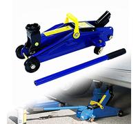 2 Tonne Trolley Jack Low Profile Hydraulic Floor Car Lift with Carry Case, for Car Van Quick Lifting, Garage Tyre Repair Change Tire Emergency Tool, Lifting Range 135mm-320mm