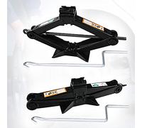 2 Tonne Vehicle Scissor Jack with Crank Handle Car Tire Repair Kit Lifting Jack Stabilizer Leveling fit for Toyota Camry Corolla Prius Vios, 2 Ton (4400 lb) Capacity, Extend from 4inch to 15inch
