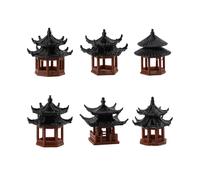 2. Traditional Chinese Architecture Miniature Set Literature Chemistry Activity Classroom Display Culture Home Decor