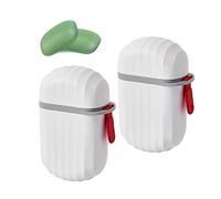 2 Travel Soap Dishes, Soap Containers with Lids, Portable Soap Storage Rack, Double Leak-Proof Soap Dish, Suitable for Bathroom, Camping, Outdoor