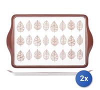 2 Trays In Melamine Michelle 46.5x29.5 H&H