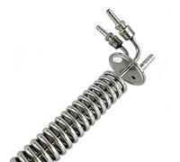 2" Tri Clamp Distiller Cooling Coil SS304 OD64mm Reflux Condenser L-295mm 1/4" Female Thread with 2Pcs 8mm Pagoda Fittings, 1PC