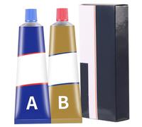 2 Tubes Ab Casting Repair Glue, Strong Foundry Glue with Scraper, 100g Total
