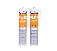 (2 TUBES) PU18 White Polyurethane Adhesive Sealant High Strength PU Window Marine Auto …