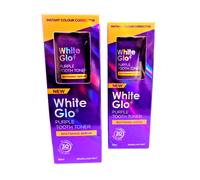 2 Tubes White Glo Purple Tooth Toner Whitening Serum