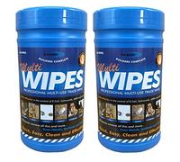 (2 TUBS) Bond it Professional Hand Wipes Cleans Oil Ink Bitumen Grease Paint Trade Wipes