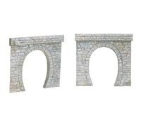 2 Tunnel Portals - Single-track catenary version HO/OO gauge Faller 120563