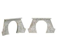 2 Tunnel Portals - Single-track steam version. HO/OO gauge Faller 120561