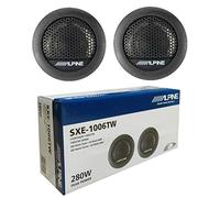 2 tweeters compatible with ALPINE SXE-1006TW 45 watts rms 280 watts max 3 cm of diameter depth only 1.5 cm sensitivity 88 db spl sql car, per pair