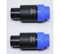 (2) Two Genuine NEUTRIK NL8FC Female 8 Pole Original SpeakON Cable Connector