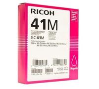2 (Two) New Original RICOH GC41M 41M Magenta Gel Ink Cartridge - P/N 405763