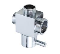 2 Two-Way Brass Shower Diverter Splitters Fast Switching Double Port Corrosion-Resistant Bathroom Upgrade Brass Shower Head Diverter