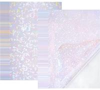 2 Types Transparent Holographic Laminate Sheets Overlay Lamination Vinyl