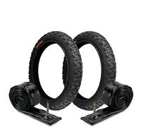 2 Tyres 12 1/2 X 1.75 2 1/4 (47-203) + Inner Tubes For Mountain Bike Kids | Black MTB Bicycle Tires