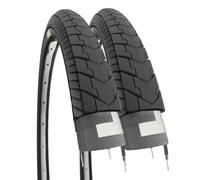 2 tyres 24 x 1.75 (47-507) black rubber tyres for bicycles city bike 24 inches Dutch