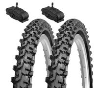 2 Tyres 26 x 1.95 (50-559) + America Tubes Taxed Tyres Mountain Bike Bicycle MTB Tyres