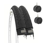 2 Tyres Bike 26 x 1 3/8 + 2 Rooms D'aria 26 " x1 3/8 Holland White Black 37-590