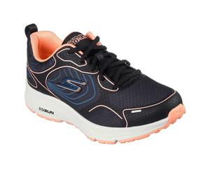 (2 UK, Black/Coral) Skechers Womens/Ladies Everyday Neutral Road Shoes
