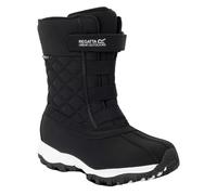(2 UK, Black) Regatta Childrens/Kids Leather Snow Boots