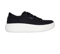 (2 UK, Black) Skechers Womens/Ladies Popupsmax Canvas Platform Trainers