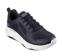 (2 UK, Black/White) Skechers Womens/Ladies D'Lux Fitness Running Trainers