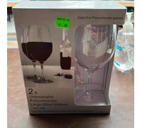 2 Unbreakable Wine Glasses