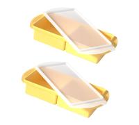 2 Units Huge Ice Storage Holders with Attachable Covers Perfect for Cold Coffee and Seasonal Drinks Kitchen Freezer Planner Tray