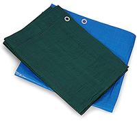 2 UR door 130 GSM Universal Poly Tarp Cover | Waterproof and Tear Resistant All Seasons Ground Sheet for Camping, Wood Stack, Building Site and More (4x6ft or 1.8x1.20m, Blue)