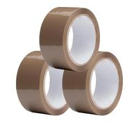 2 UR DOOR Brown Strong Adhesive Packaging Tape - 48MM x 66M Rolls for Secure sticky Sealing, Heavy-Duty Carton, Bag, Parcel Tape Sealer - UV and Moisture Resistant, FSC Certified (Pack of 3)