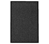 2 UR DOOR Door Mat Dirt Trapper - Indoor And Outdoor Durable Non-Slip Doormats - Large Rubber Floor Mats For Doors, Hallways, Home, office - Super Dust Absorbent(Black, 90cm x 150cm)