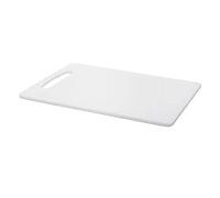 2 UR DOOR Plastic White Cutting Board, Thick Chopping Board with Juice Grooves - Non-Porous, Easy Grip Handle, Non-Slip Food Preparation for Kitchen and Professional Use, Knife Friendly ( 33x20 )