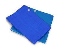 2 UR DOOR Premium Quality 80g Blue Waterproof Tarpaulin - 1.80 x 1.2M (4x6 FT) Universal Tarp Sheet for Camping, Fishing, Gardening, Pets - Ground Sheet Covers, Strong & Durable