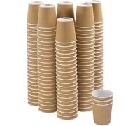 2 ur door Triple Layered Kraft Ripple Insulated Takeaway Paper Cups - 8 oz Disposable Cups for Hot and Cold Drinks - Perfect for Tea, Coffee, Cappuccino, Beverages Pack of 25