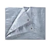 2 UR DOOR Universal Premium Heavy Duty Waterproof Tarpaulin - Grey Ground Sheet with Eyelets for Garden Furniture, Pool, Car, Truck - Ideal for covering - (4 x 6) FT
