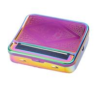 2 UR DOOR Vintage Purple Cigarette Roller Machine Automatic Box - Embossed and Polished Tobacco Rolling Machine, 70mm Tin and Rollie Tins - Smoking Accessory for Men and Women