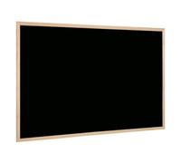 2 ur door Wall Mounted Wooden Framed Blackboard with Chalk and Eraser, Office Chalkboard with Chalk and Eraser (400x600mm)