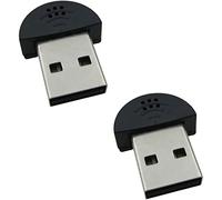 2 USB 2.0 Mini Microphones, Laptop/desktop Computer Plug and Play, Suitable for Skype, MSN, Yahoo Recording, YouTube, Google Voice Search and Games