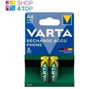 Varta 58399201402 NiMH AA 1.2V 1600mAh Phonepower Rechargeable Bat...