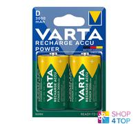 2 VARTA Recharge Battery Power D Hr20 Batteries Nimh 1.2V 3000Mah Mono Torcia