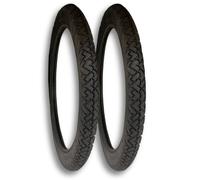 2 Vintage Tires 2 1/4-17 Compatible Motorcycle Tires