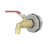 2" Water Drum Faucet Spigot 3/4" Brass Barrel Faucet for Plastic Steel 55 Gallon Drum with EPDM Gasket