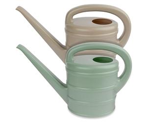 2 Watering Can Indoor Plants 1.8 Litres - Long Spout, Pastel Colours, Lightweight, Garden Outdoor, Bonsai Plant, Refillable, Easy to Carry, Comfortable Grip