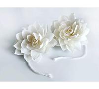 2 Waterlily Lotus Flower 5" Sola Flower with Cotton Wick for Home Fragrance by plawanature
