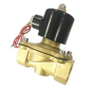 2 Way 2w Brass Air Gas Water Solenoid Copper Valve 3/8 1/2 Inch 220V AC Normally Close 2W160-10 2W160-15 Wire Lead Type Valve(3/8",DC24V)