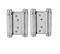2-way 304 stainless steel hinge with double spring, self-closing door hinges, adjustable tension, suitable for swing door/salon door, heavy duty hinge load capacity up to 8 kg