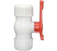 2-Way Ball Valve - Durable Plastic T-Type Quick Connector for Water Pipe Tee Coupler(25mm)