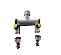 2 Way Brass Water Distributor for Faucets 34in Length with Efficient Valve (B)