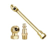 2 Way Connection Heavy Duty Air Chuck Set 1/4 Inch Chuck Tire Inflator for Head Air Chuck Standard Male Quick