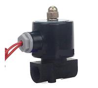 2 Way Copper Coil Water Solenoid Valve 1/4 3/8 Inch 220V AC Normally Close 2W025-08 2W040-10 Engineering Plastics 1Pcs(OneColor,0.25 Inch)